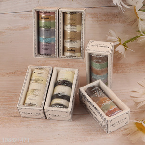 High quality 6 rolls lace washi paper tape set for journaling
