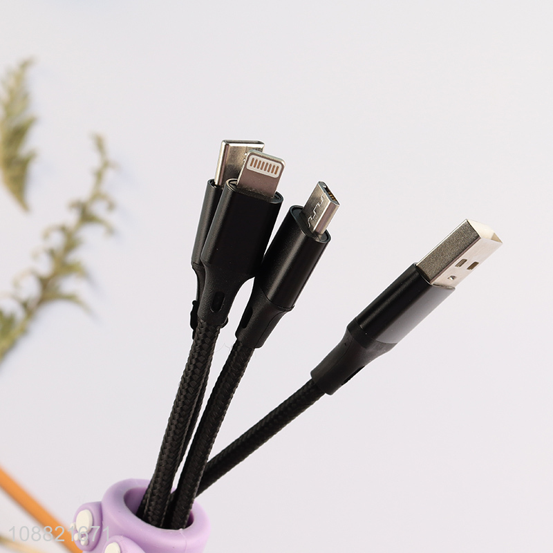Good quality portable phone charge cable key chain for sale