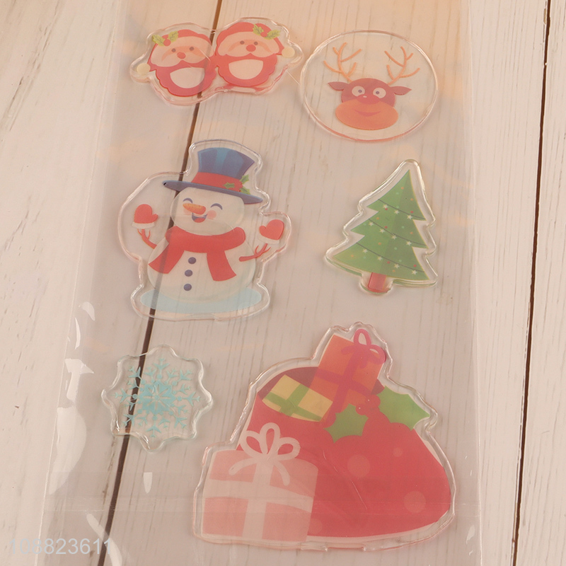 Yiwu Market Christmas Window Stickers Clings for Home Decor