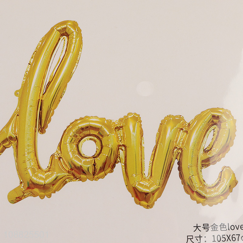 Hot selling multicolor love letter foil balloon for wedding party decoration