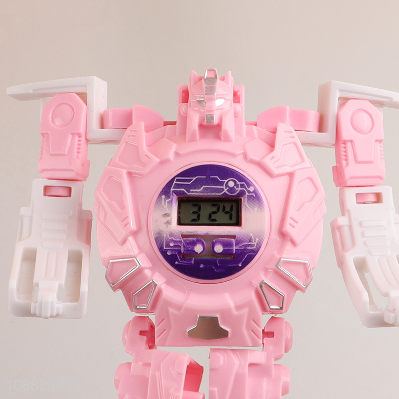 Online wholesale transformer watch robot toy for kids boys girls