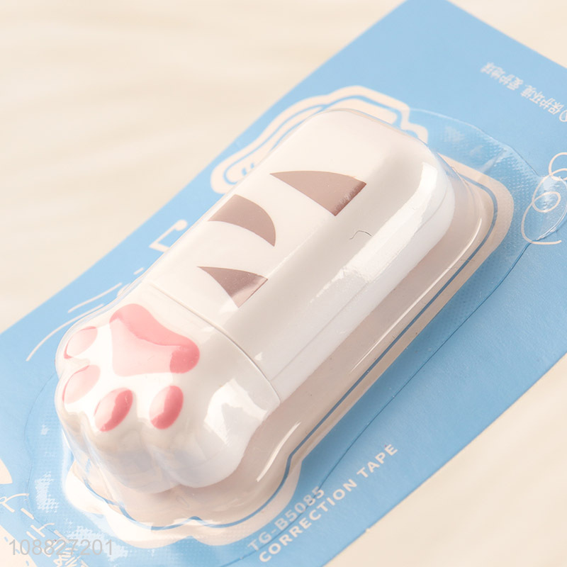 Hot selling cat claw shape stationery correction tape