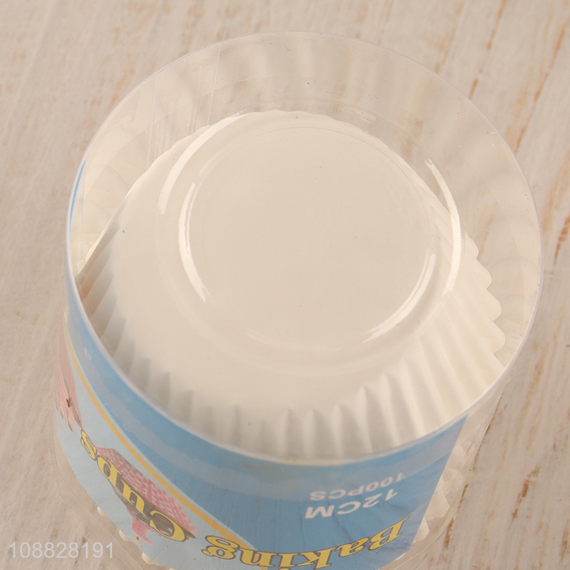 Yiwu market 12cm 100pcs paper cake baking cup for sale