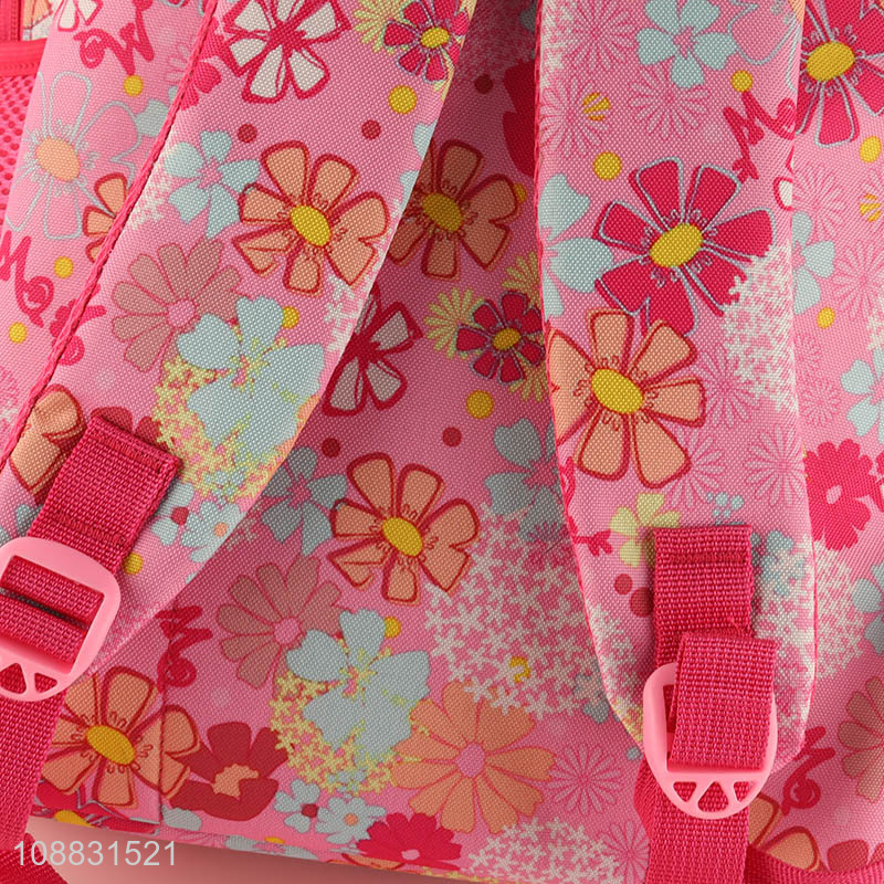 Low price pink girls students school bag school backpack