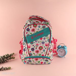 Hot selling flower pattern students <em>school</em> bag <em>school</em> <em>backpack</em>