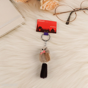 Online wholesale portable plush animal cute keychain