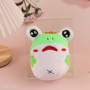Good quality cute frog plush toy stuffed animal baby rattles