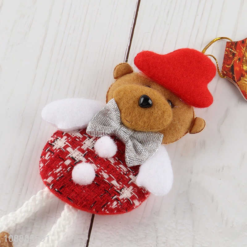 China supplier bear shaped christmas hanging ornaments for sale