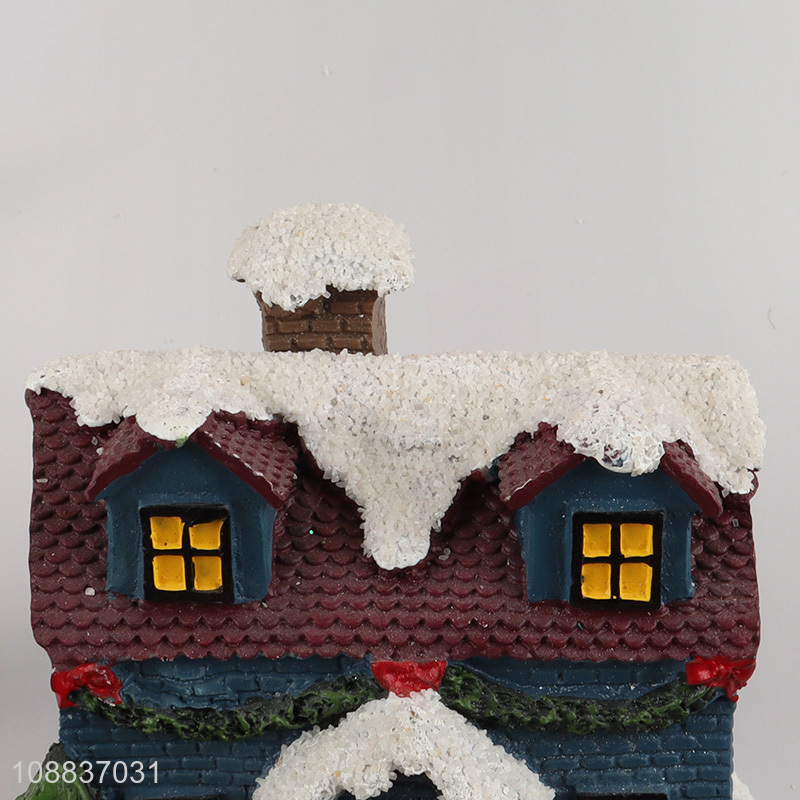 High quality resin Christmas village house Christmas ornaments
