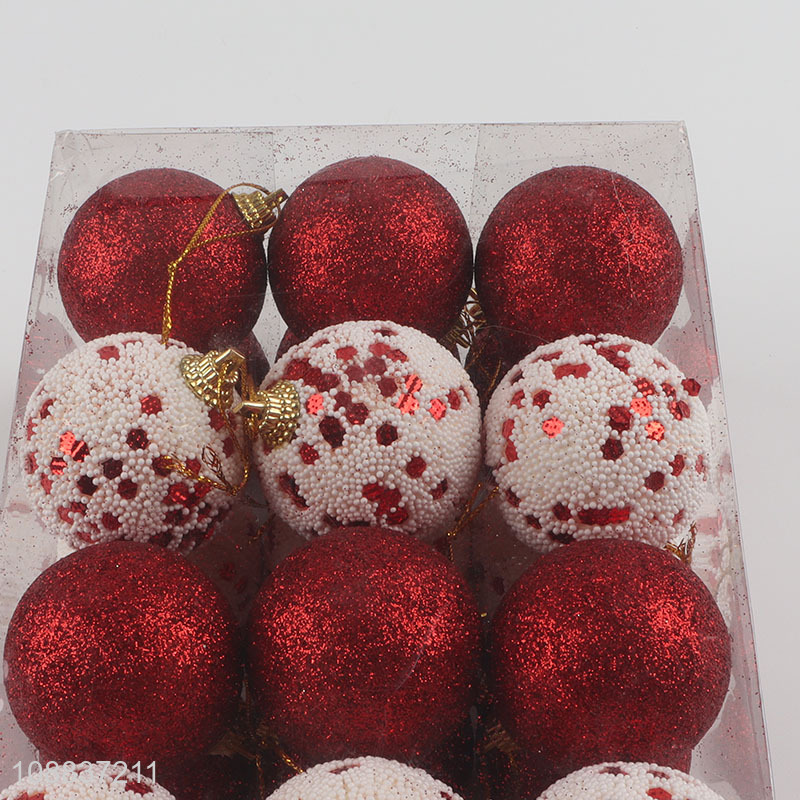 Good quality 48pcs Christmas balls Christmas tree hanging ornaments