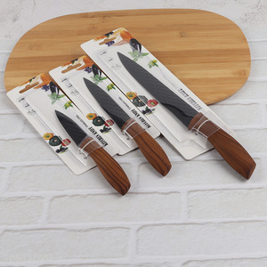 New product stainless steel kitchen knife with wood grain handle