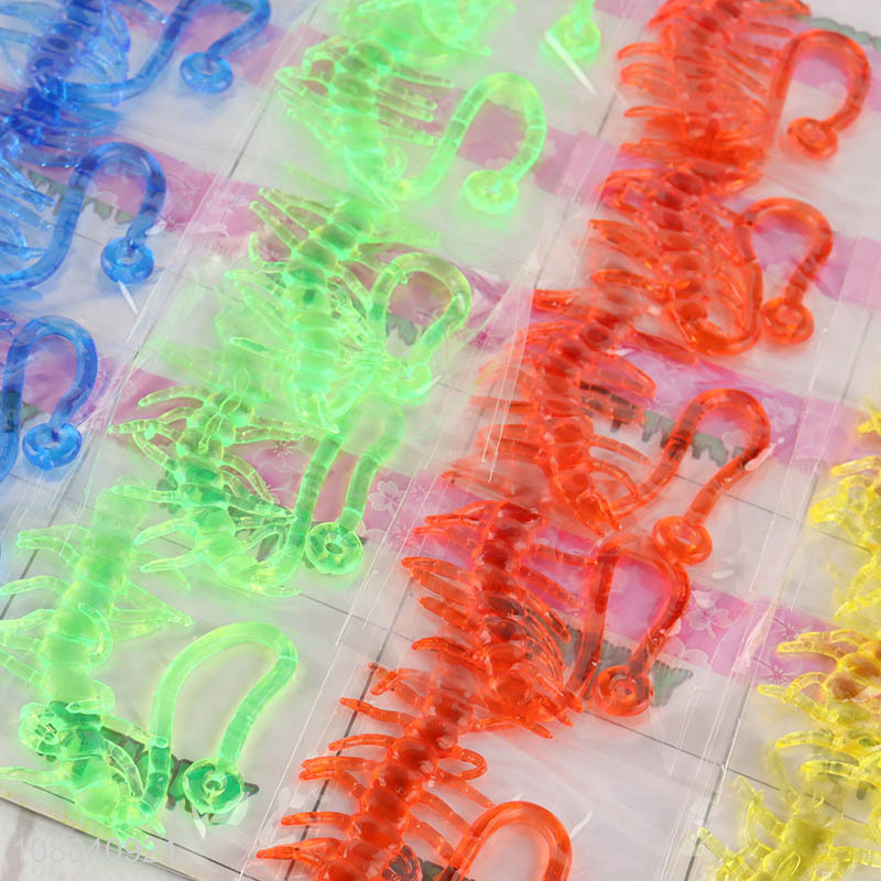 Hot Selling 20 Pieces Strechy Sticky Toy Sticky Centipedes