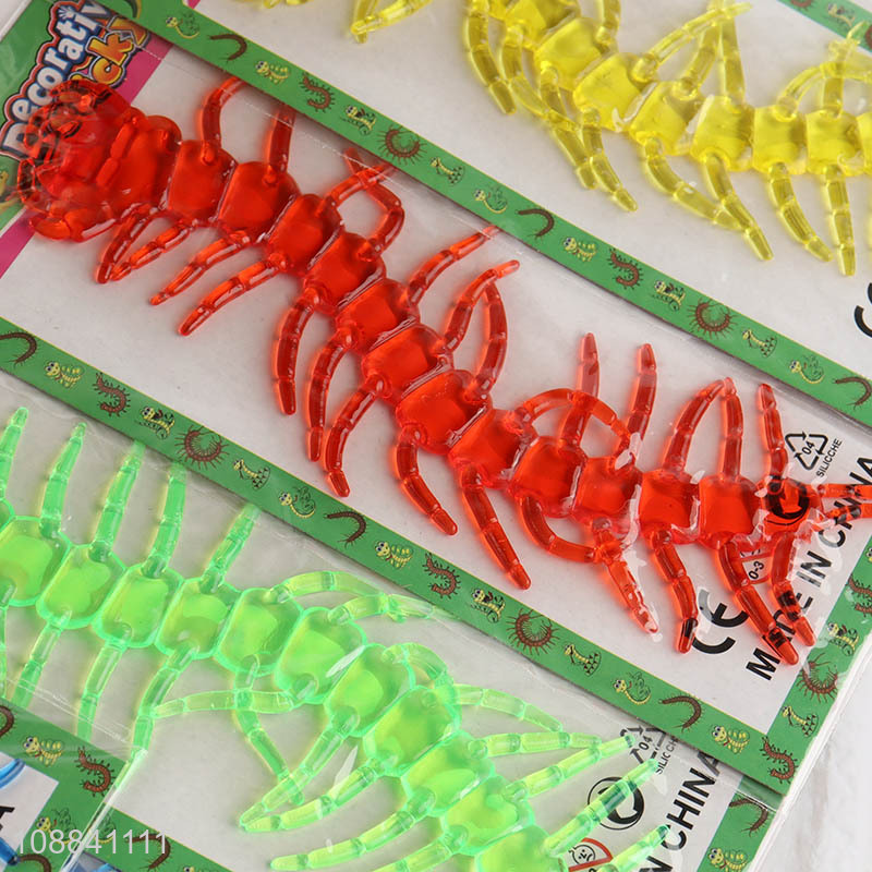High Quality 12 Pieces Strechy Sticky Toy Sticky Centipedes