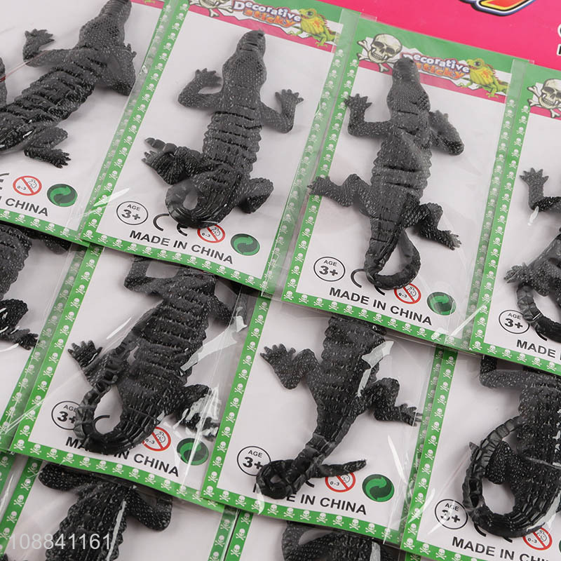 New Product 12 Pieces Strechy Sticky Toy Sticky Crocodiles