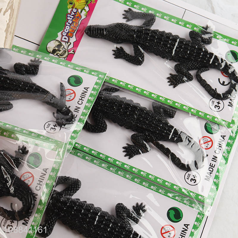 New Product 12 Pieces Strechy Sticky Toy Sticky Crocodiles