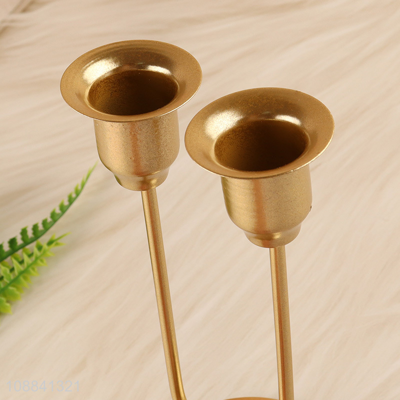 Good quality U shape metal candle holder for tape candles