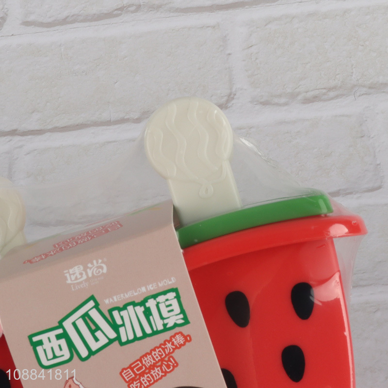 Popular products plastic watermelon ice pop mould for sale