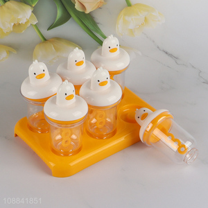 Most popular plastic cartoon duck ice pop mould for sale