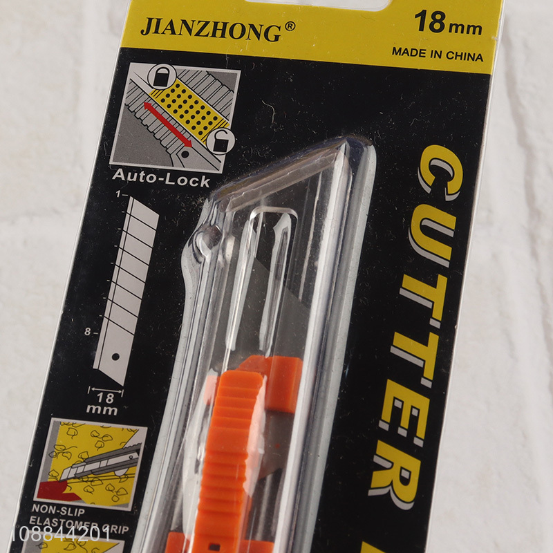 Wholesale Auto-Lock Non-Slip Snap Off Utility Knife Box Cutter