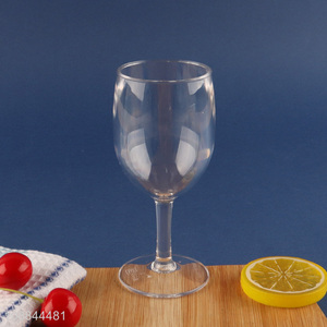 New Arrival Unbreakable Acrylic Wine Glasses with Stems