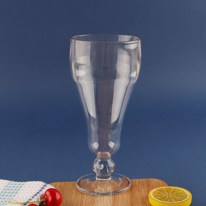 China Imports Reusable Footed Acrylic Wine Glasses Juice Cup