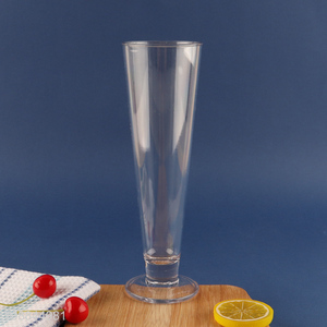 Hot Selling Clear Footed Acrylic Juice Glasses for Party