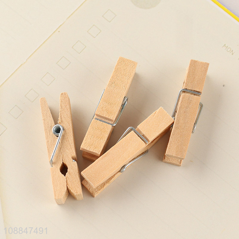 Factory supply small wooden clips for arts crafts display