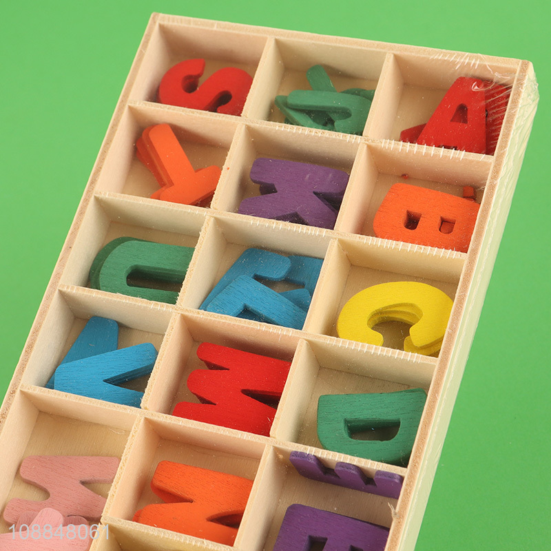 New product wood alphabet letters for spelling education