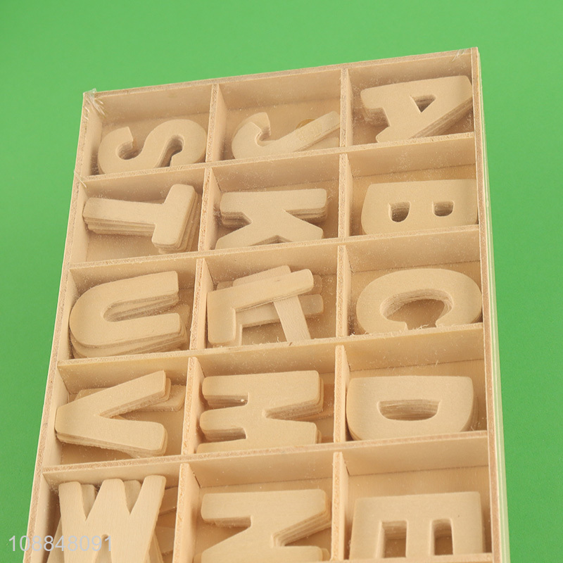 Wholesale unfinished natural wooden number slices for kids