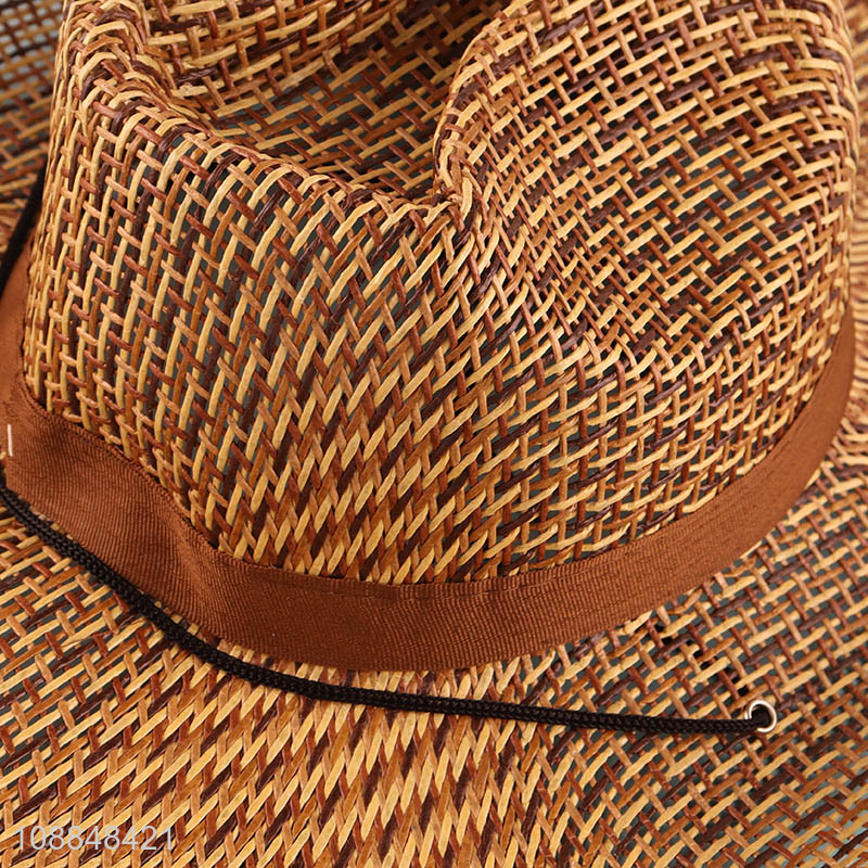 New product summer beach sunhat wide brim straw hat for men