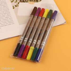 China factory 6pcs non-toxic watercolors pen for painting