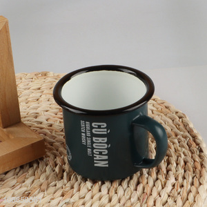 Yiwu market enamel water cup water mug with handle