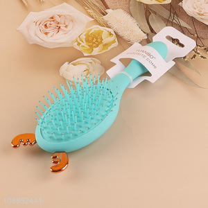 Best selling blue massage air cushion hair comb hair brush wholesale