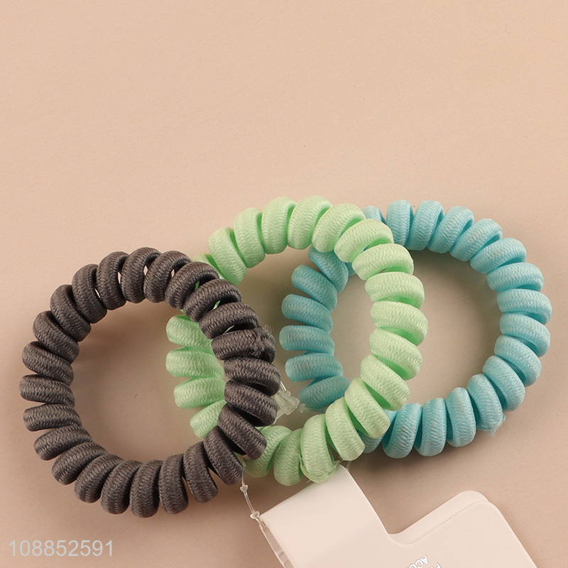 Top sale 3pcs multicolor elastic hair ring hair rope set