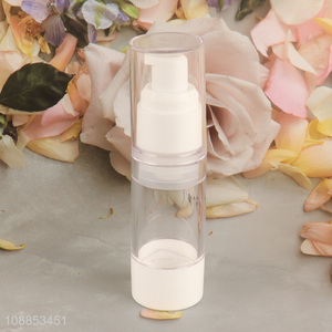 Hot selling 30ml clear airless pump bottle travel lotion container