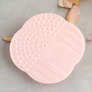New product silicone makeup brush cleaning mat pad with suction cup