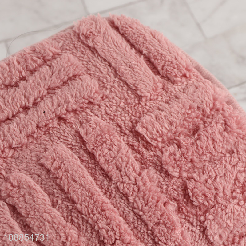 High quality non-slip super absorbent embossed bathroom mat