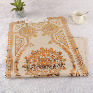 Hot selling rectangular hollow out pvc placemats for dining table