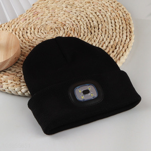 Good sale winter warm knitted hat beanies hat with lights