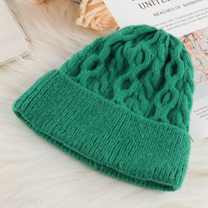 Hot selling winter knitted hat beanie cap for men women