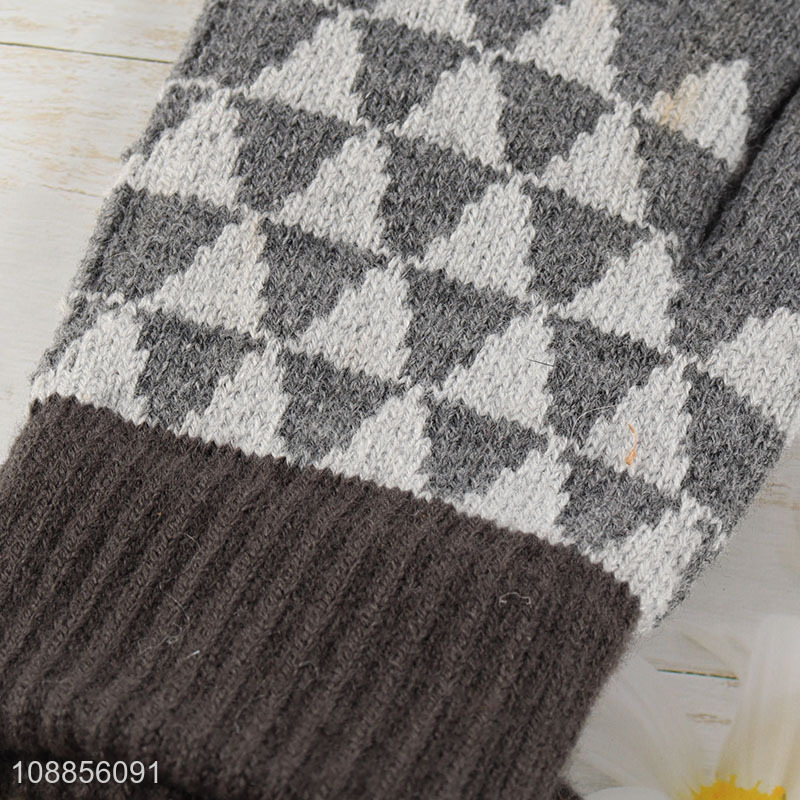 New arrival winter warm knitted gloves unisex touch screen gloves