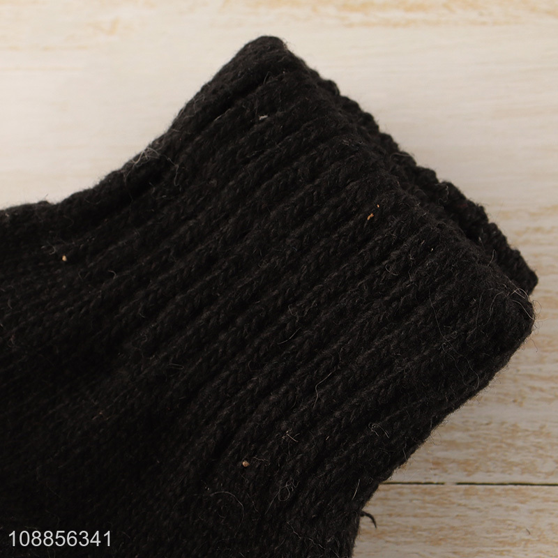 Wholesale men women winter warm knit gloves for cold weather