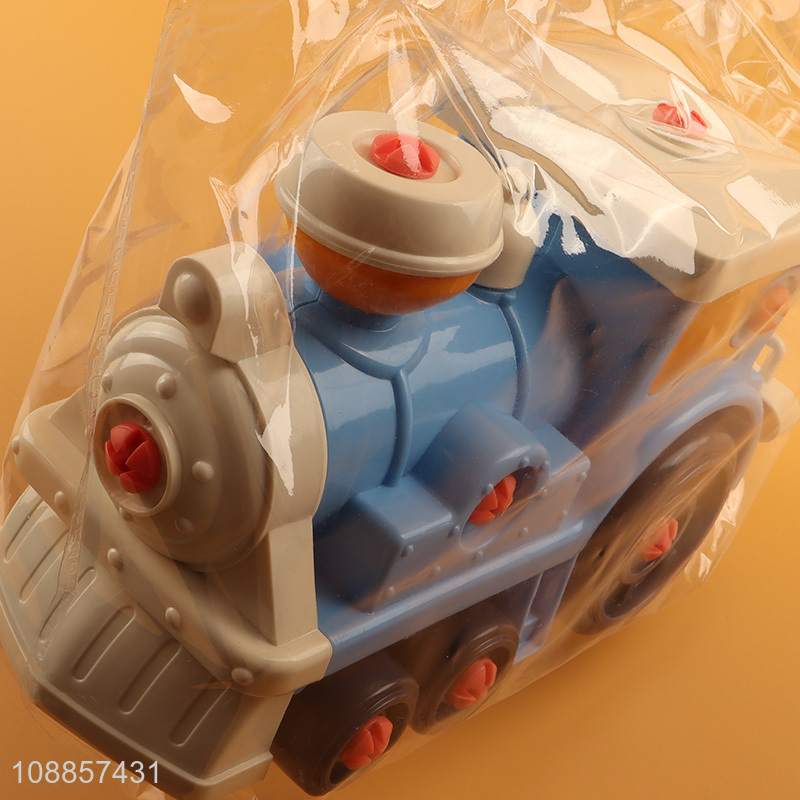 Hot items diy train free assembly take apart toys for children