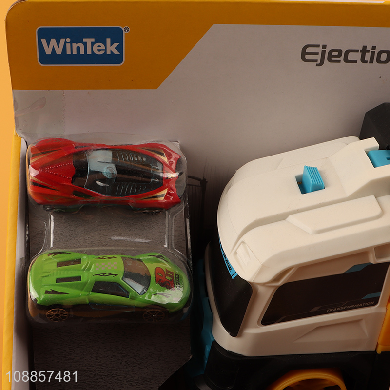 Hot selling funny children ejection deformation car toys