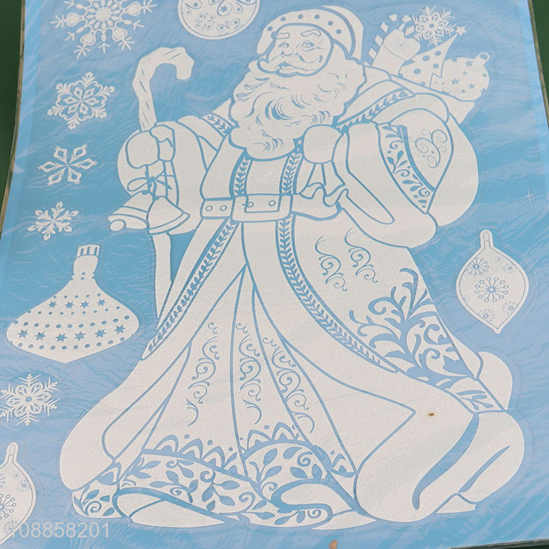 Factory supply luminous Christmas window stickers for glass window