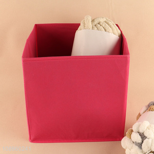 Wholesale collapsible fabric storage cubes with handle for closet shelves