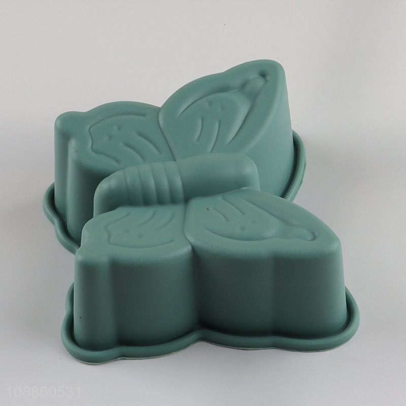 Yiwu market butterfly shaped silicone non-stick cake mold