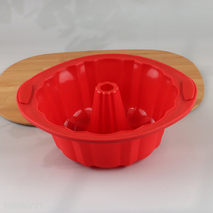 Best price red silicone non-stick cake mold for baking tool