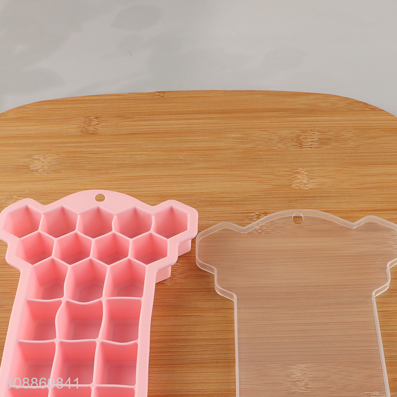 Latest products pink silicone ice cube mold ice maker