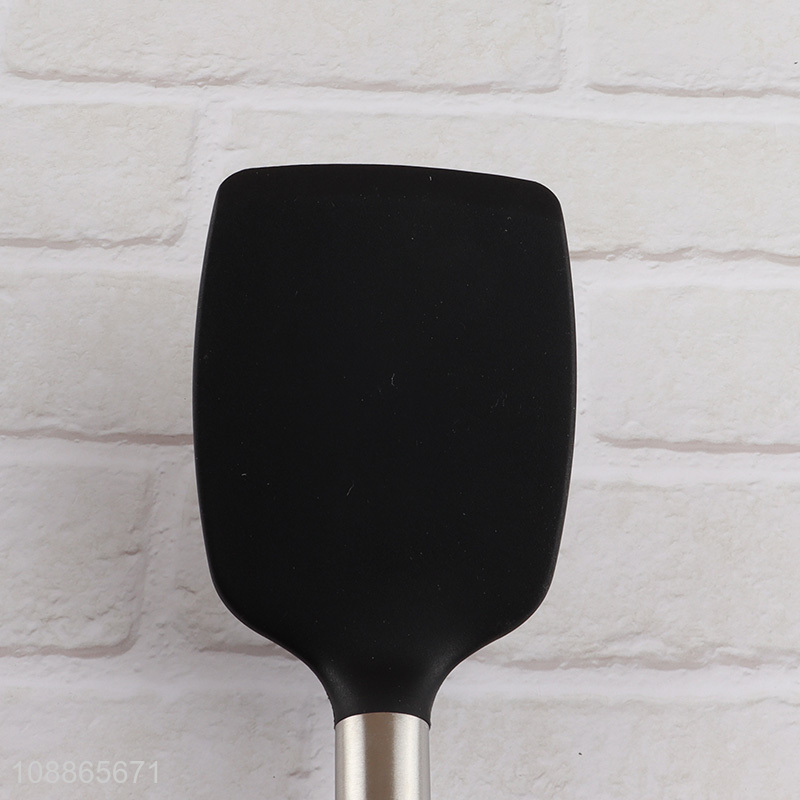 Online wholesale flexible silicone spatula turner with long handle